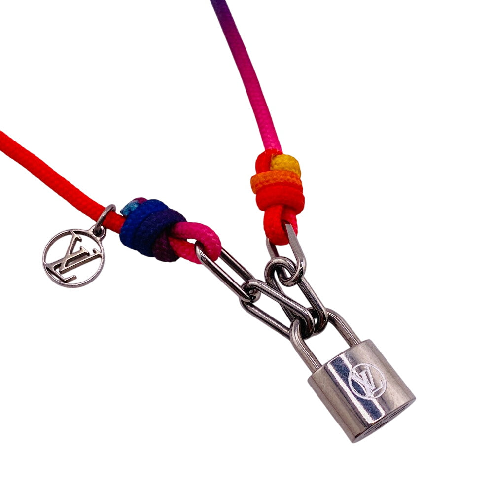 LOUIS VUITTON bracelet Q05269 Polyester, Titanium Rainbow Lockit Virgil Abloh Women(Unisex)