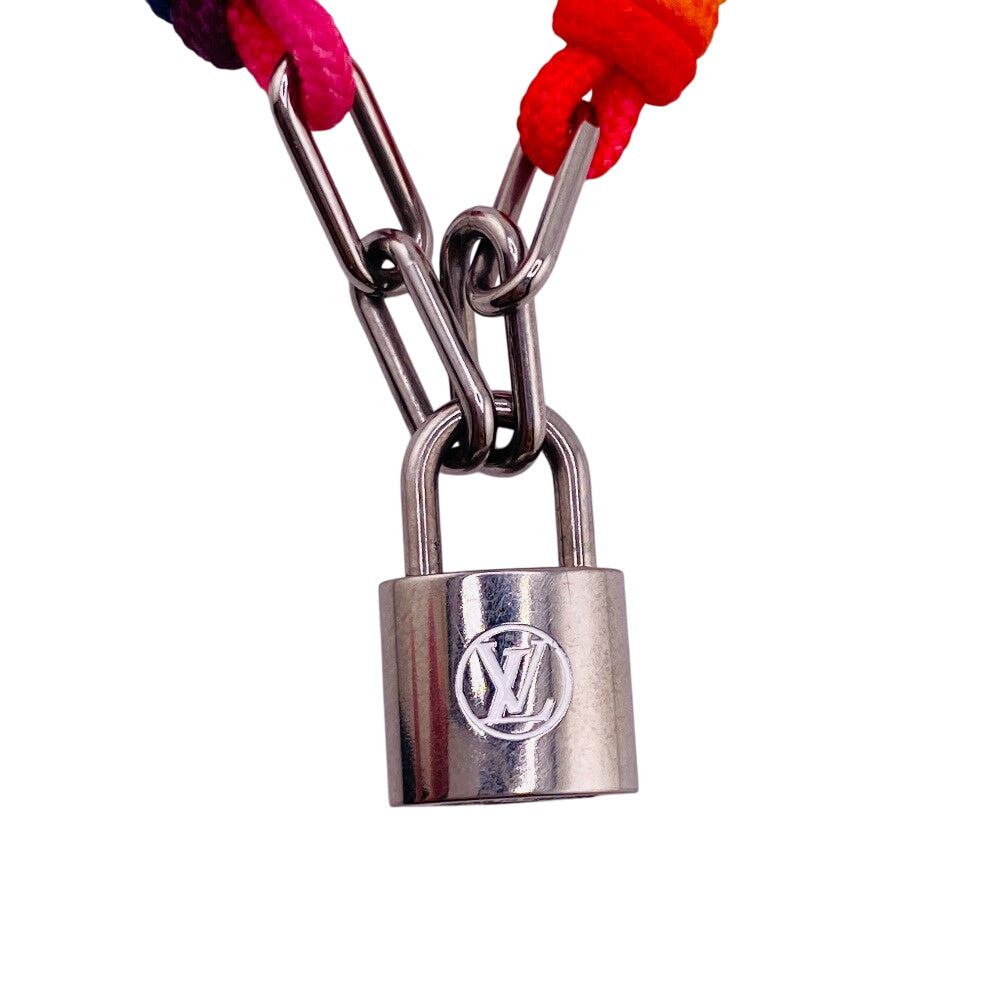 LOUIS VUITTON bracelet Q05269 Polyester, Titanium Rainbow Lockit Virgil Abloh Women(Unisex)