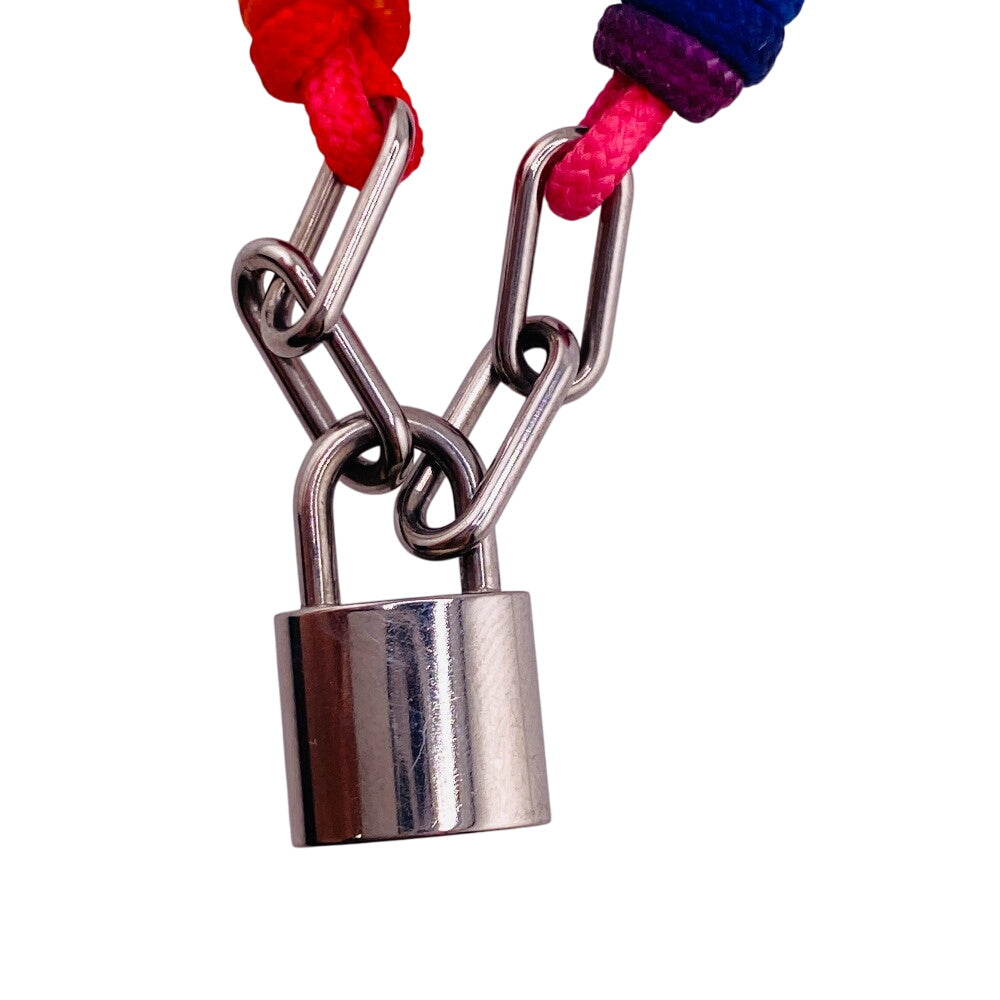 LOUIS VUITTON bracelet Q05269 Polyester, Titanium Rainbow Lockit Virgil Abloh Women(Unisex)