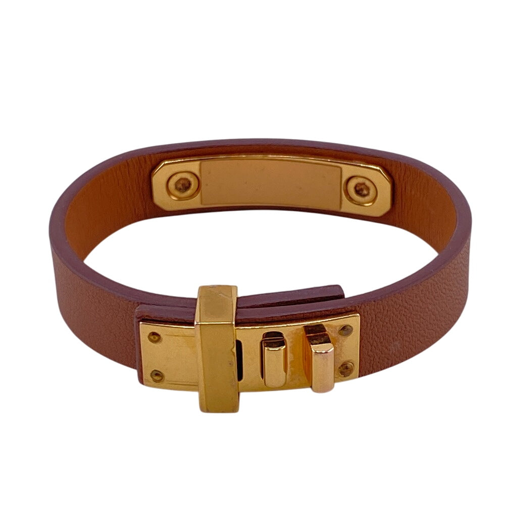 HERMES bracelet leather Brown Asdukour Women(Unisex)