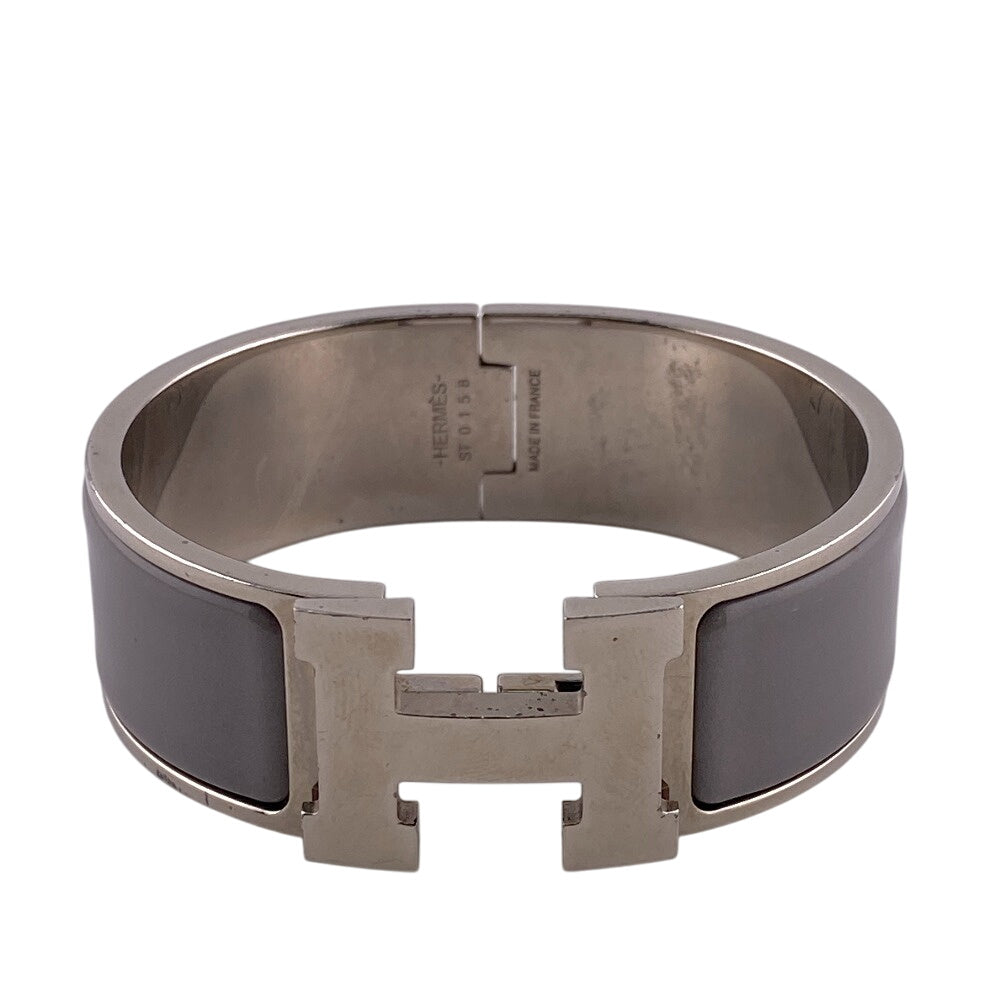 HERMES Bangle Gold Plated gray clicclacGM