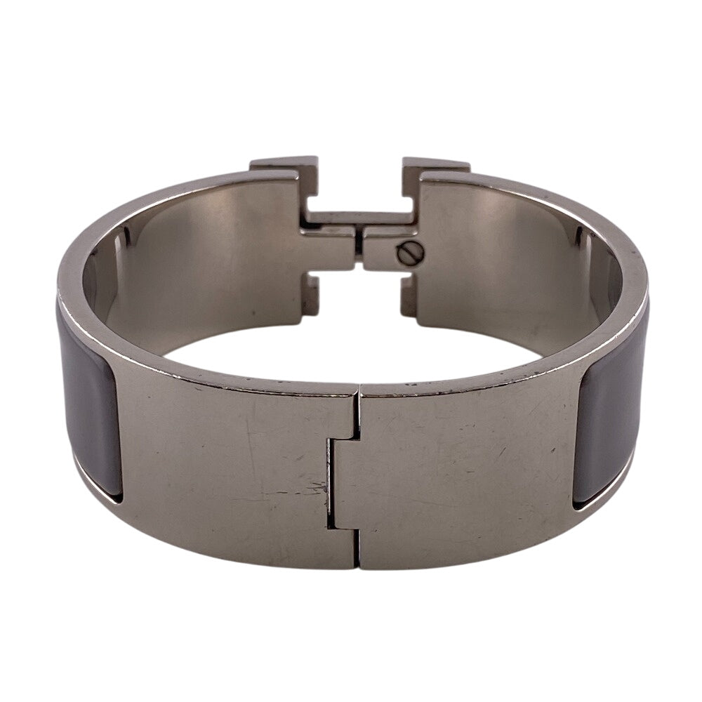 HERMES Bangle Gold Plated gray clicclacGM
