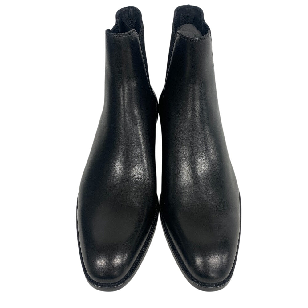 SAINT LAURENT PARIS boots 592438 leather black Side gore boots mens 45