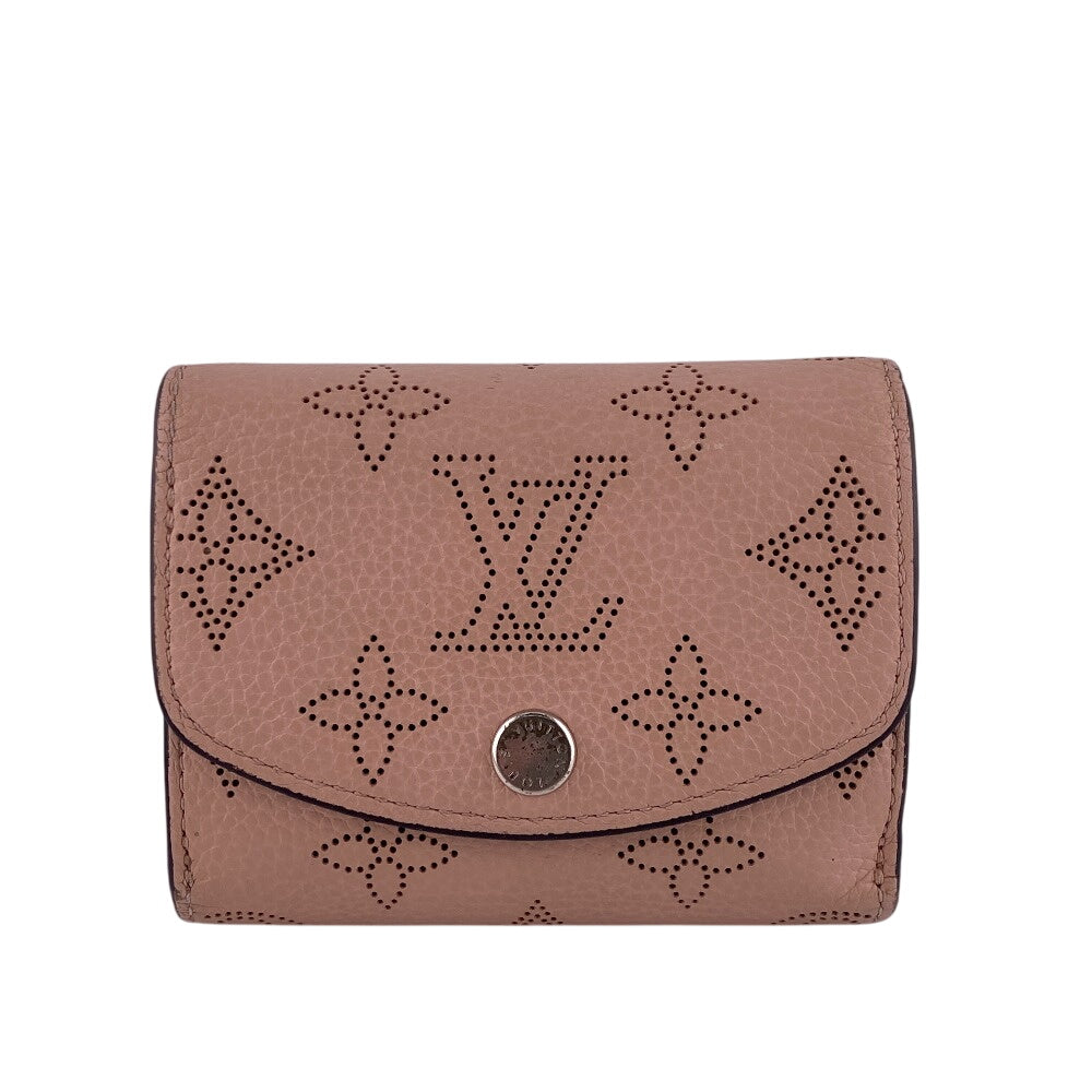 LOUIS VUITTON Tri-fold wallet M67499 leather pink Compact wallet Mahina Portefeuille Iris Women
