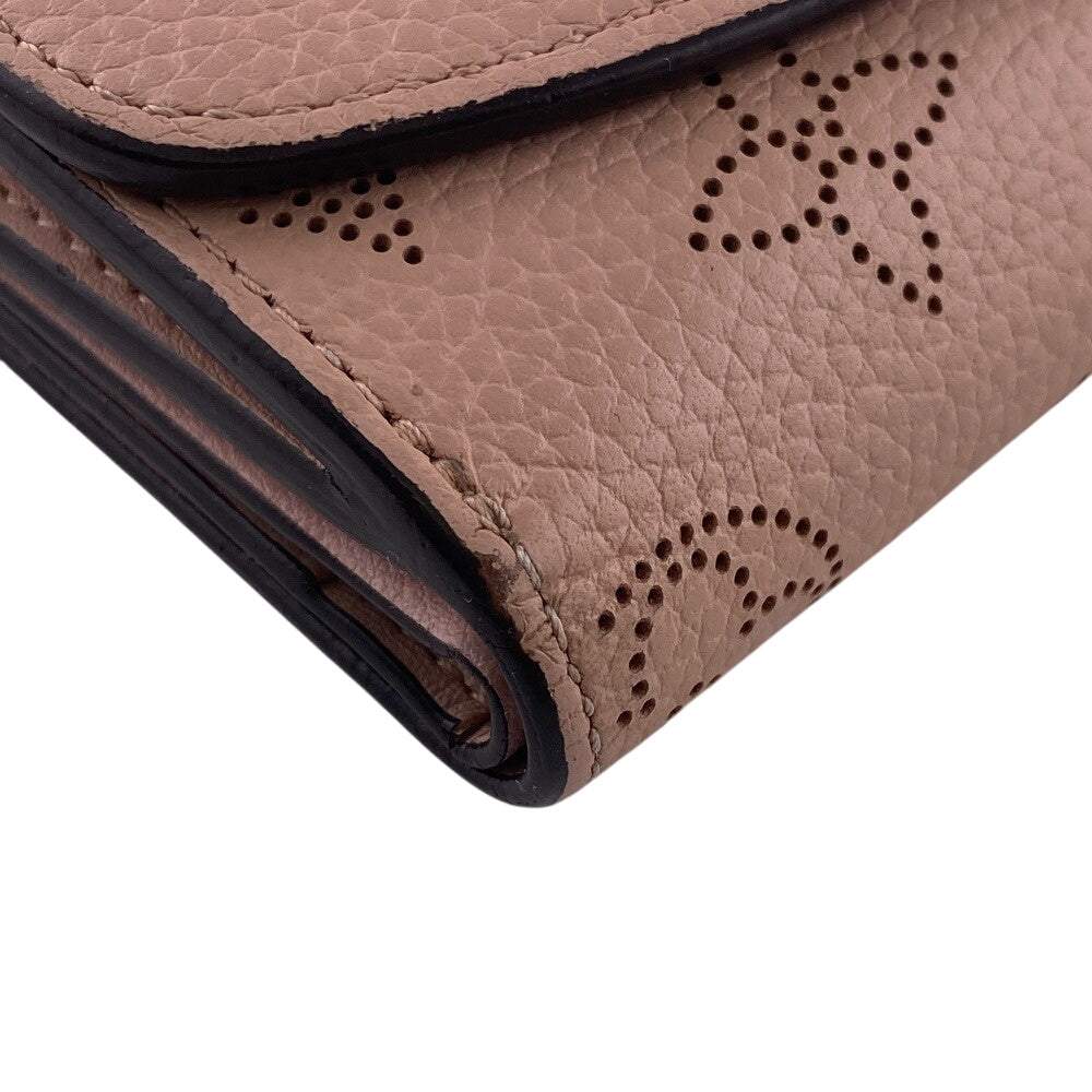 LOUIS VUITTON Tri-fold wallet M67499 leather pink Compact wallet Mahina Portefeuille Iris Women