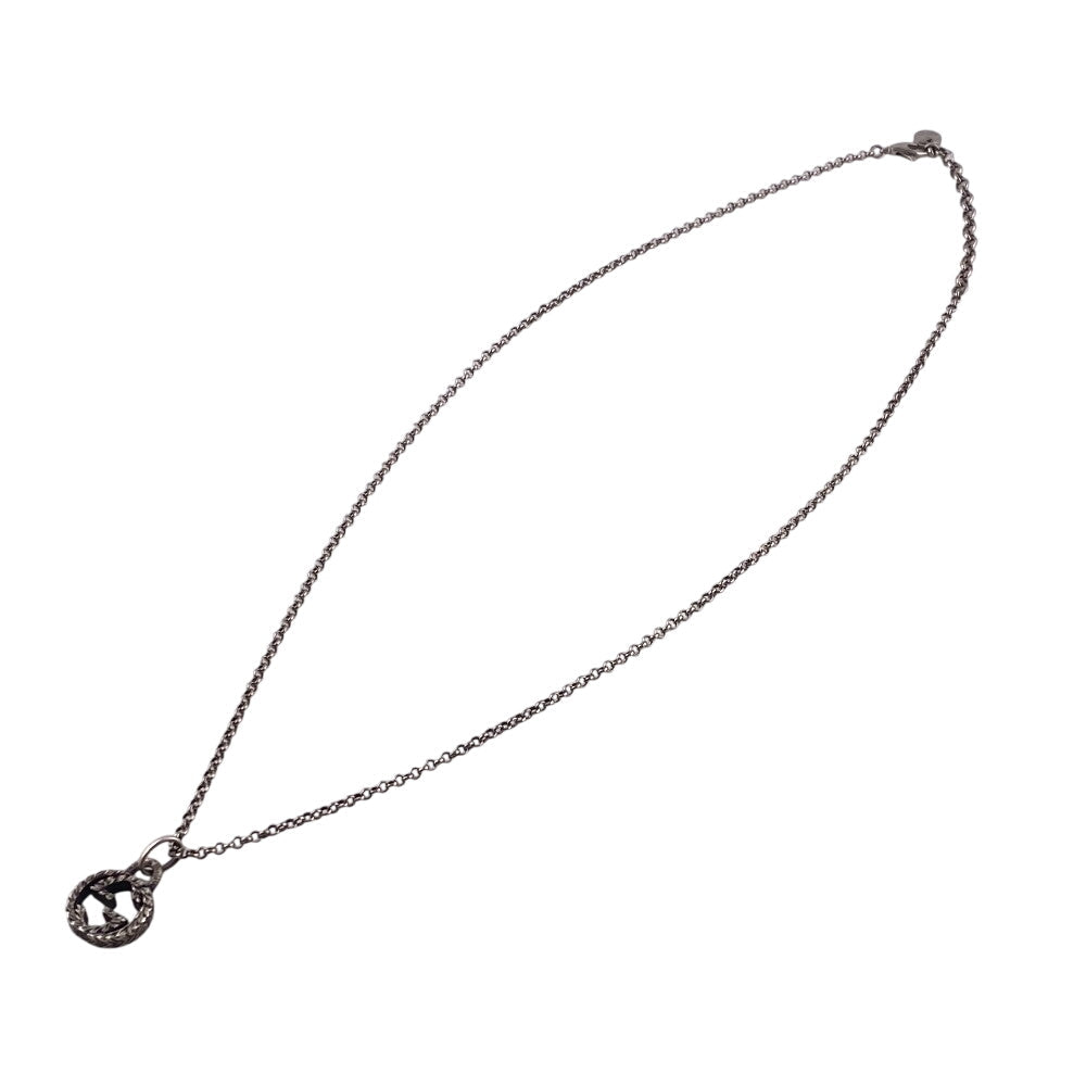 GUCCI Necklace Silver925 Silver Interlocking G Arabesque mens(Unisex)