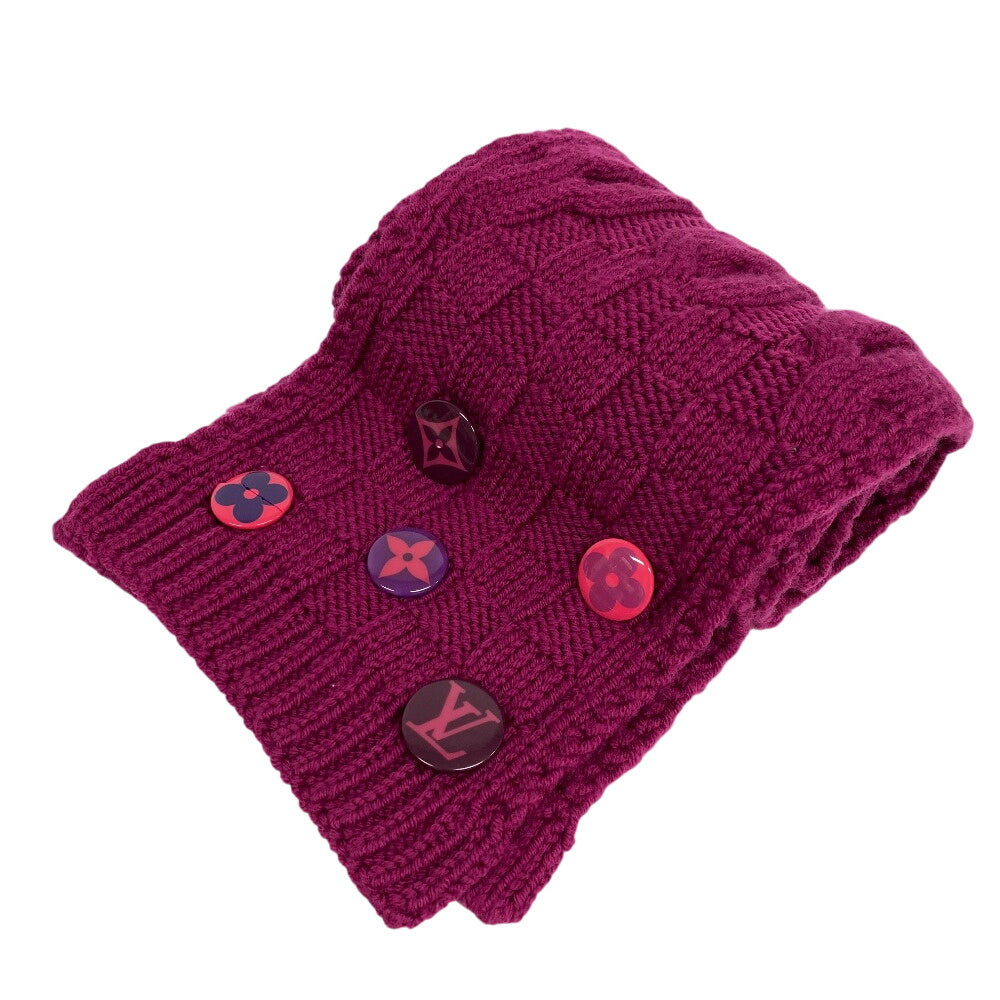 LOUIS VUITTON Scarf 400352 wool purple Echarpe Constance Women