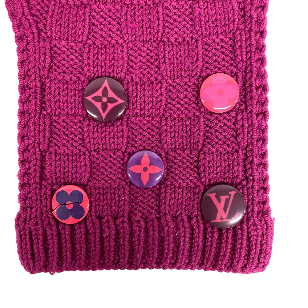LOUIS VUITTON Scarf 400352 wool purple Echarpe Constance Women