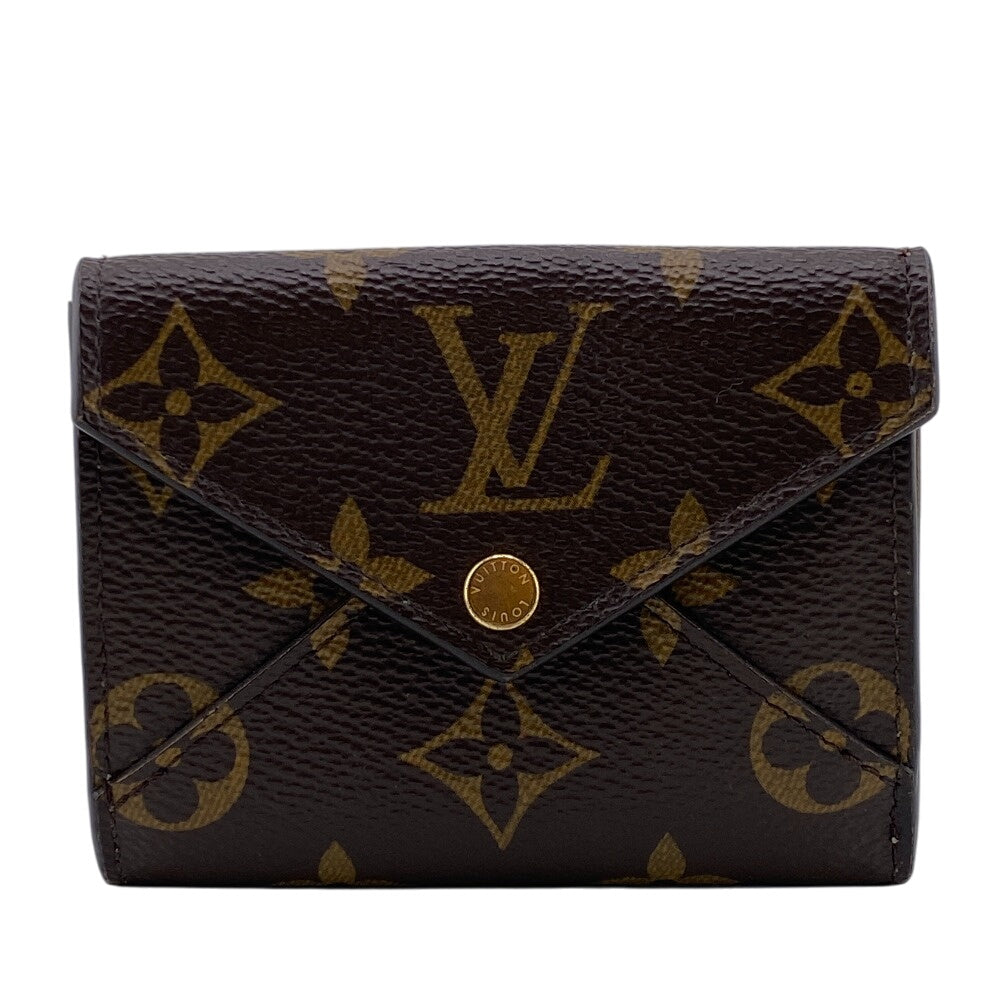 LOUIS VUITTON Tri-fold wallet M81667 leather Brown Portefeuille Monogram Celest Women