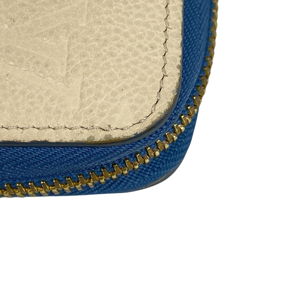 LOUIS VUITTON Long Wallet Purse M63925 leather Ivory Zip Around Monogram Ann Platt Zippy wallet Women