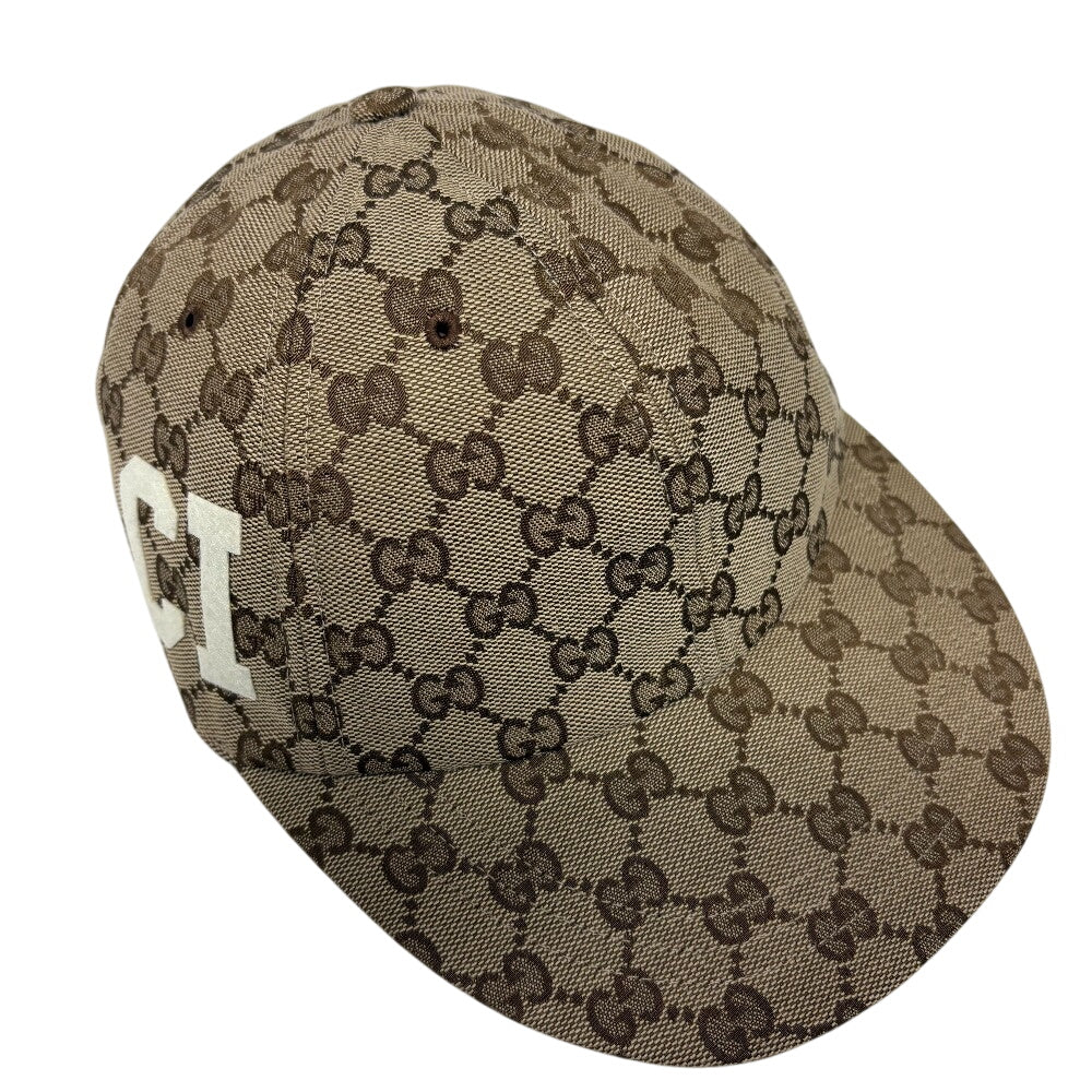 GUCCI cap 751400 canvas Brown 25 GG canvas mens(Unisex) S 57