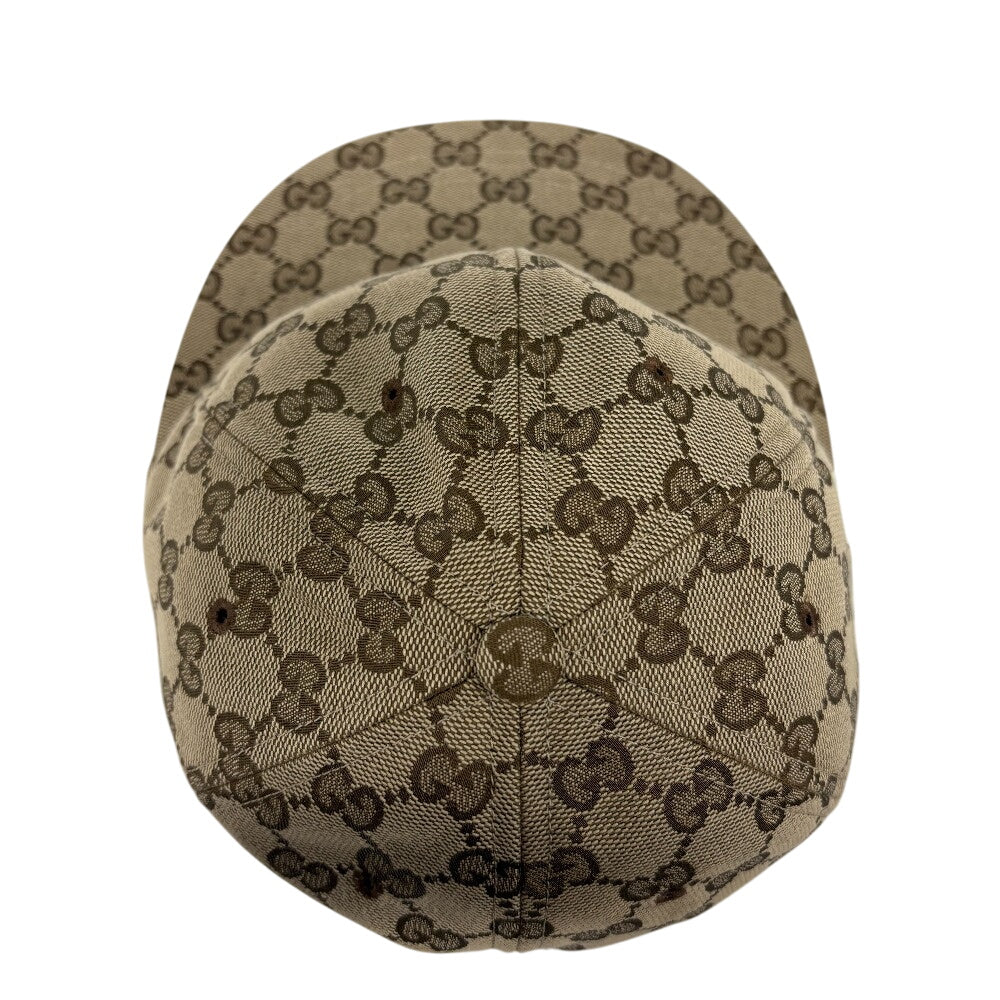 GUCCI cap 751400 canvas Brown 25 GG canvas mens(Unisex) S 57