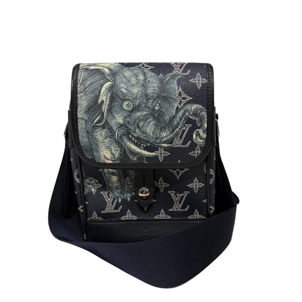 LOUIS VUITTON Shoulder Bag M54246 leather Navy Monogram savanna Messenger BB Women(Unisex)