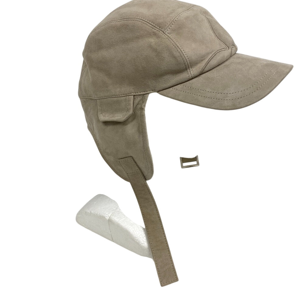 LOUIS VUITTON cap M7247A Sheepskin, Shearling beige Shearing Cashew Flower mens(Unisex)