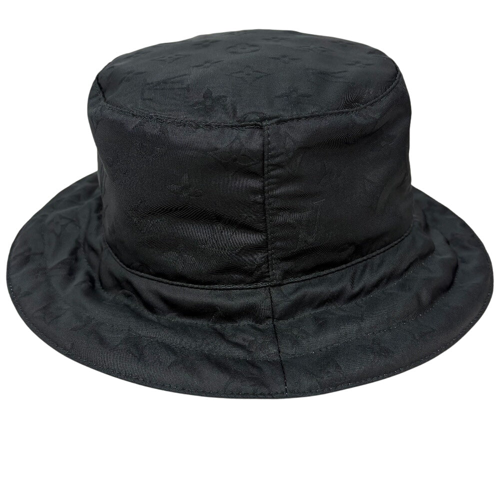 LOUIS VUITTON hat M77117 Outer: Polyester, Lining: Nylon black Line/Logo Pattern Bonnet Monogram Appearing mens(Unisex) M