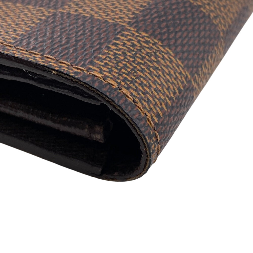 LOUIS VUITTON Long Wallet Purse N61734 Damier Brown Damier Sara Women