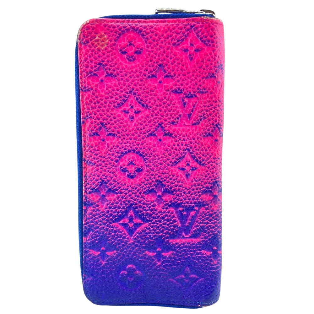 LOUIS VUITTON Long Wallet Purse M81243 Monogram pink Zippy wallet Monogram Illusion Vertical Women(Unisex)