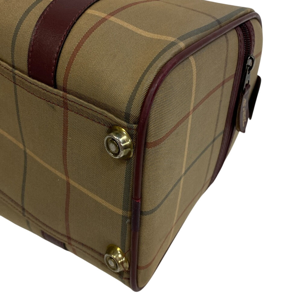 Burberrys Boston Duffel bag Canvas, Leather beige Mega check
