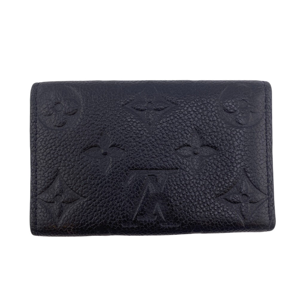 LOUIS VUITTON Key case Key holder M64421 leather black Monogram Unplant Multicles6
