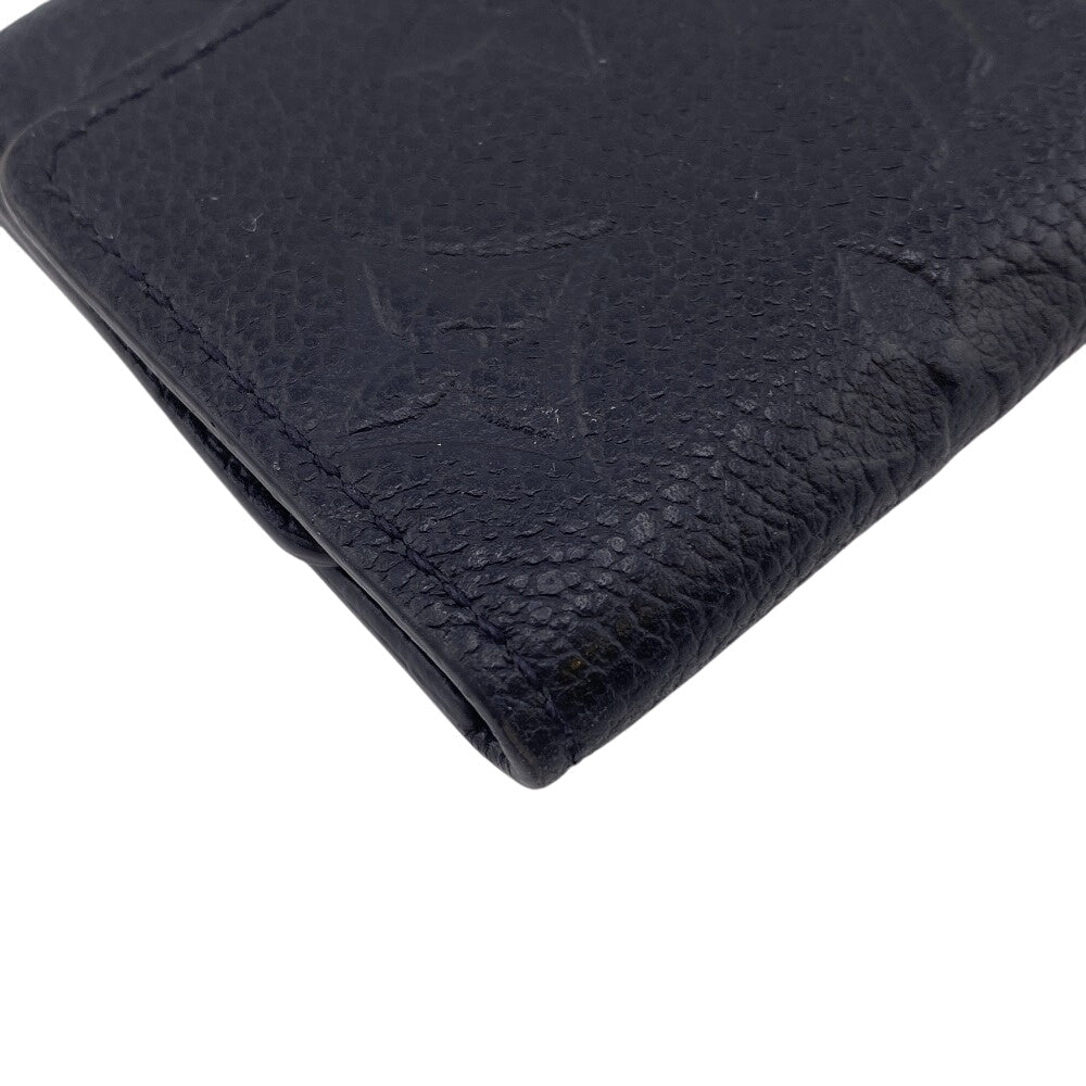 LOUIS VUITTON Key case Key holder M64421 leather black Monogram Unplant Multicles6