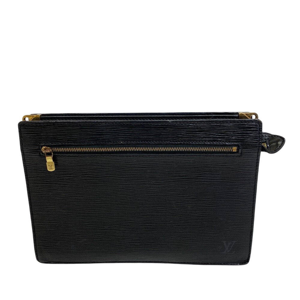 LOUIS VUITTON business bag M52112 Epi Leather black Clutch bag Epi Enghien mens