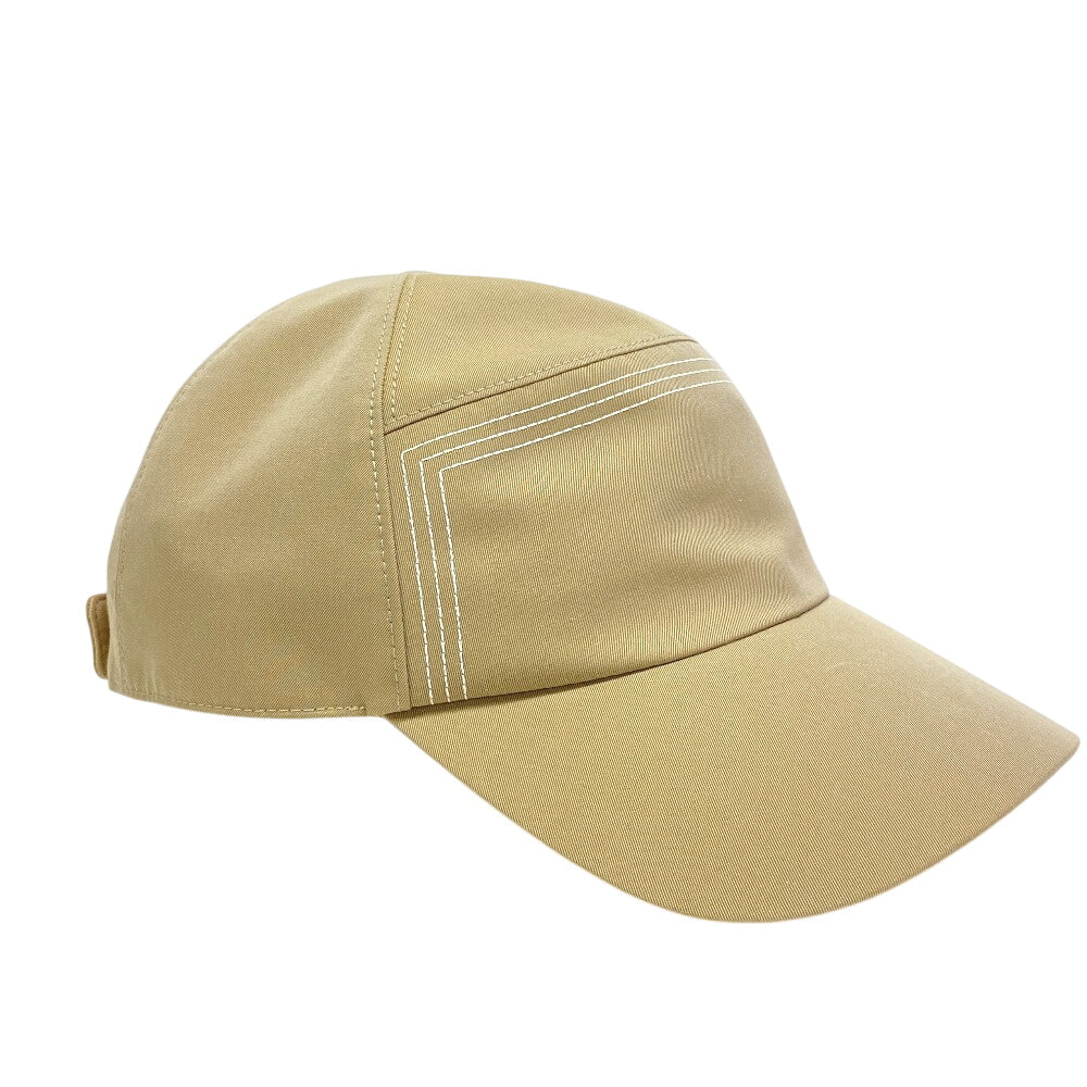 HERMES cap cotton beige Casquette hat Neo Jump stitch mens