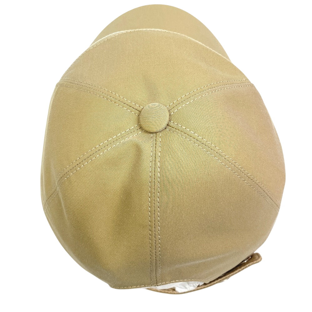 HERMES cap cotton beige Casquette hat Neo Jump stitch mens