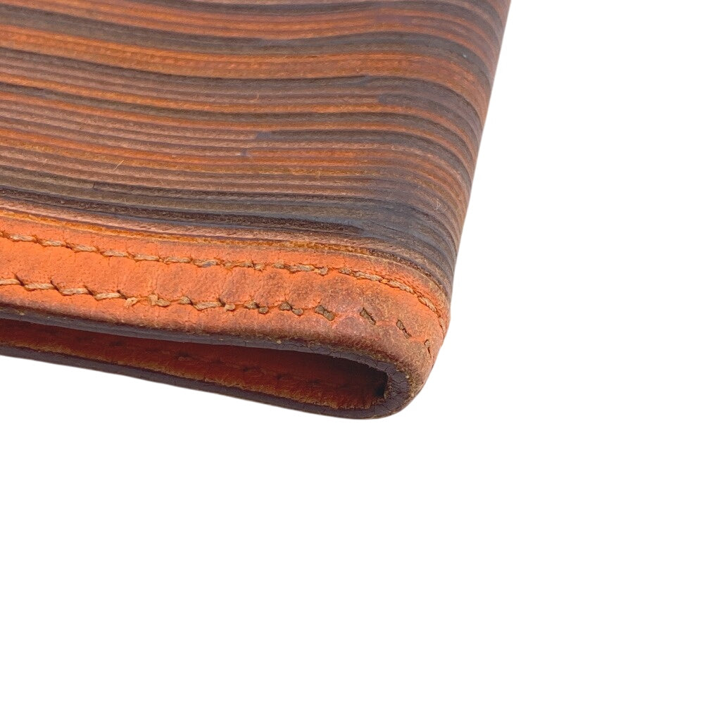 HERMES Notebook cover Leather, Canvas Orange Vibrato Agenda PM Women
