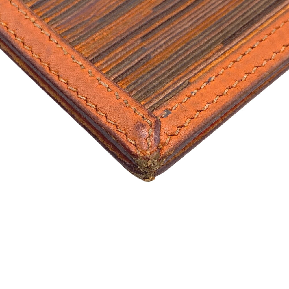 HERMES Notebook cover Leather, Canvas Orange Vibrato Agenda PM Women