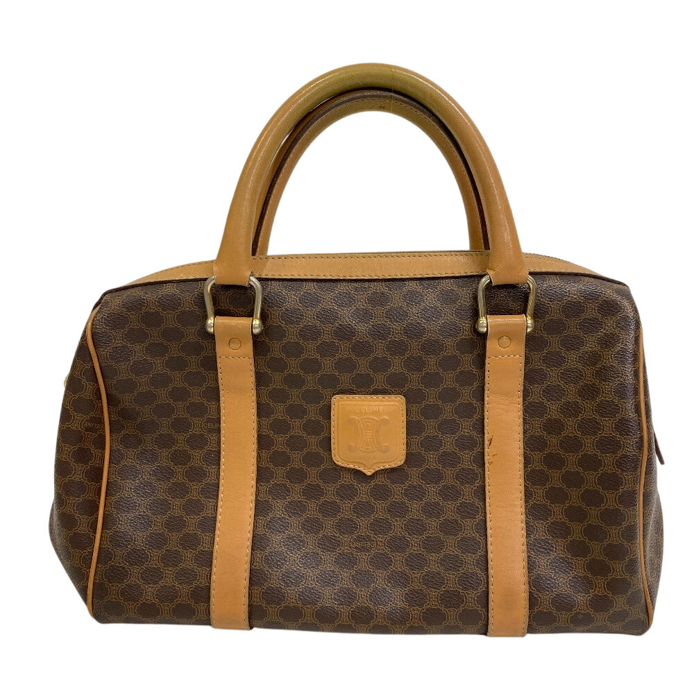CELINE Handbag PVC Brown Macadam