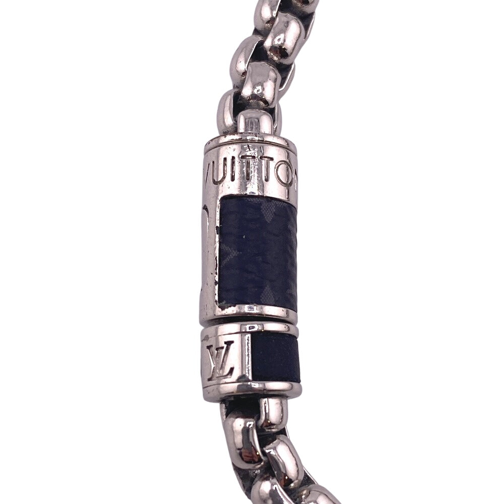 LOUIS VUITTON bracelet Silver Silver Chain Monogram Eclipse Women