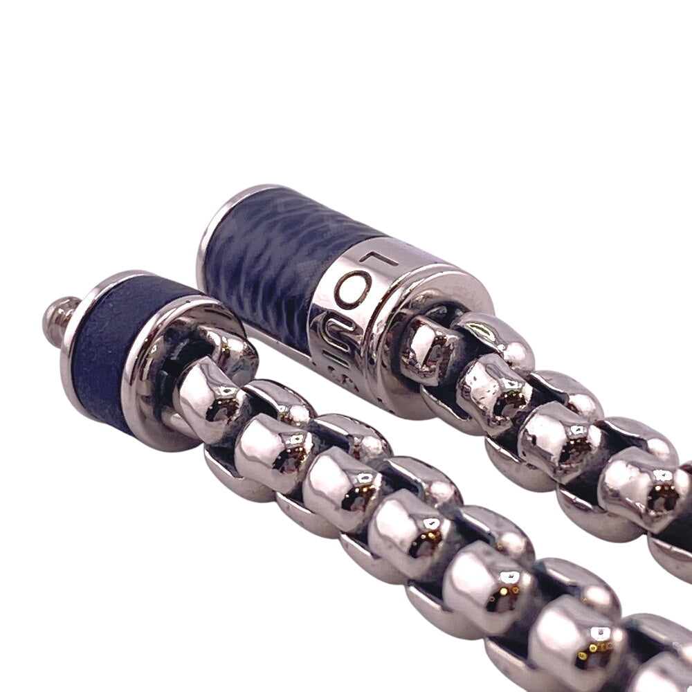 LOUIS VUITTON bracelet Silver Silver Chain Monogram Eclipse Women