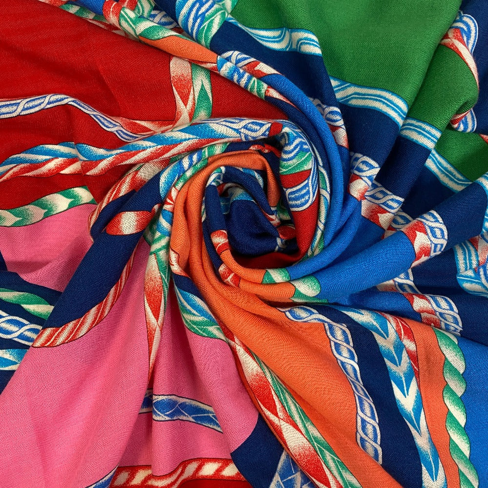 HERMES scarf Cashmere, Silk Red Carre140 Robe du Soir Women