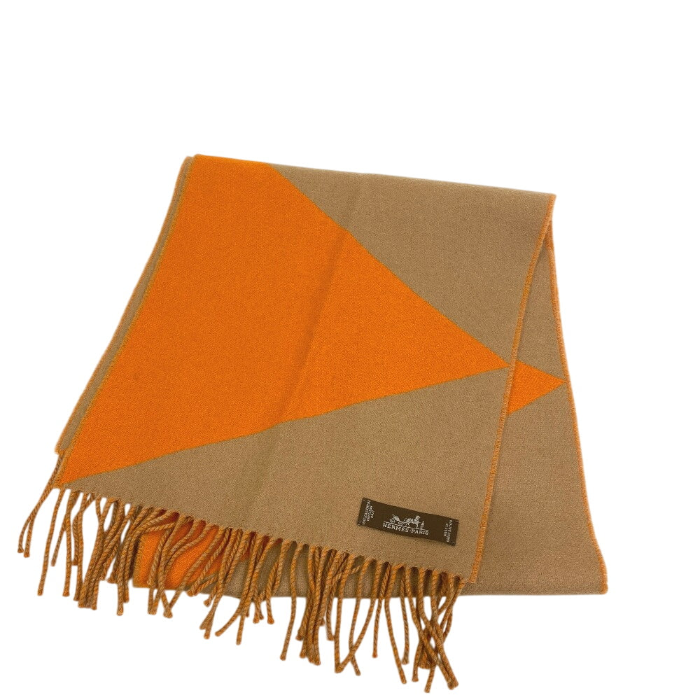HERMES Scarf cashmere beige Cashmere 100% Stall shawl By color Women
