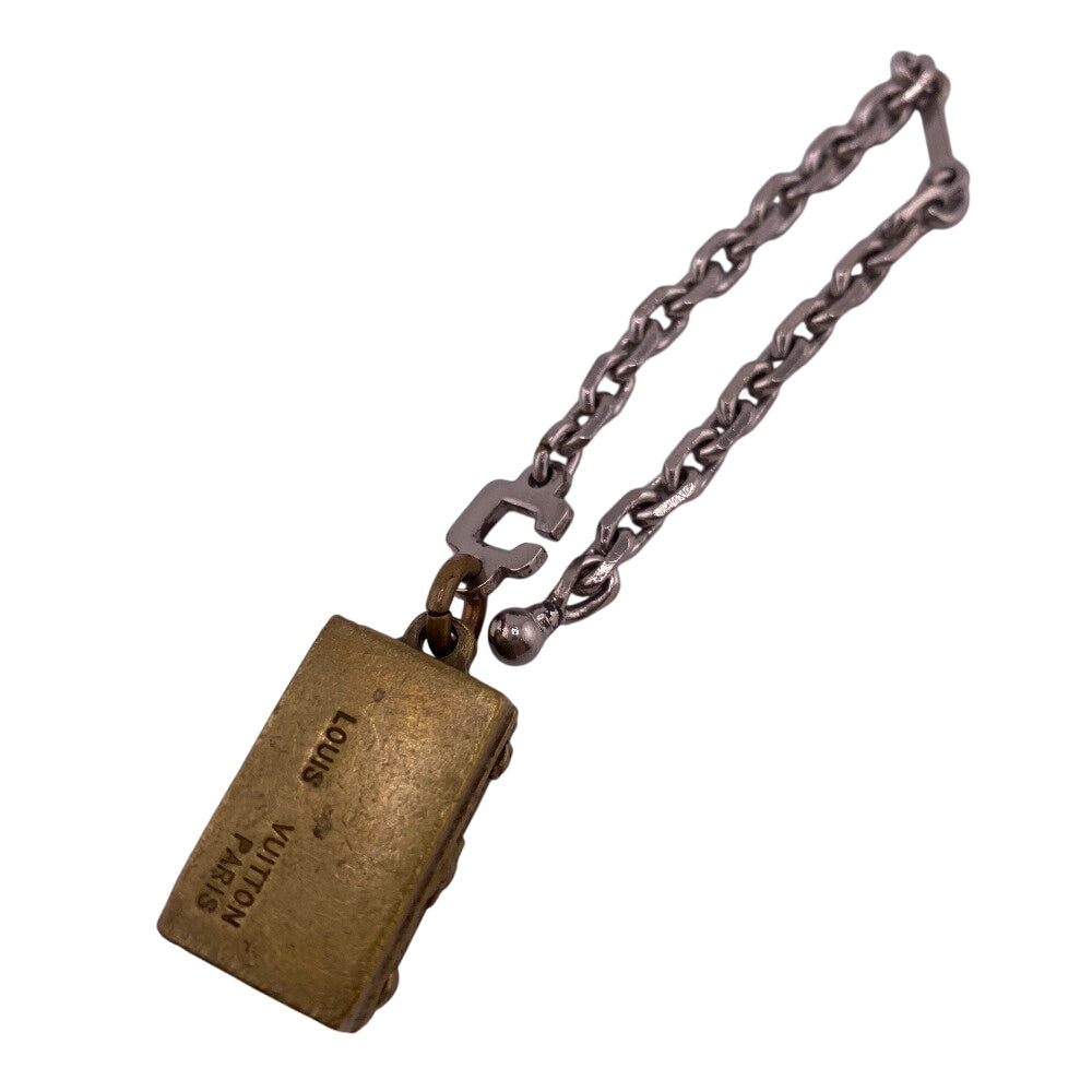 LOUIS VUITTON key ring Model number unknown metal gold Limited edition charm Trunk motif mens