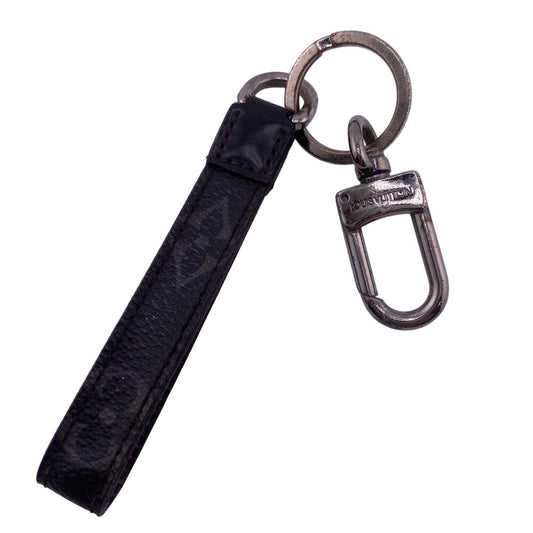 LOUIS VUITTON key ring M61950 Monogram Eclipse black Monogram Keychain Dragonne mens 10 x 1.5 cm