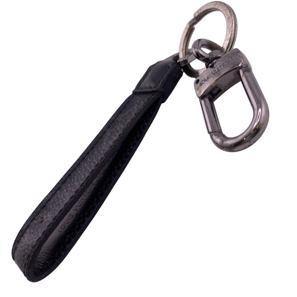 LOUIS VUITTON key ring M61950 Monogram Eclipse black Monogram Keychain Dragonne mens 10 x 1.5 cm