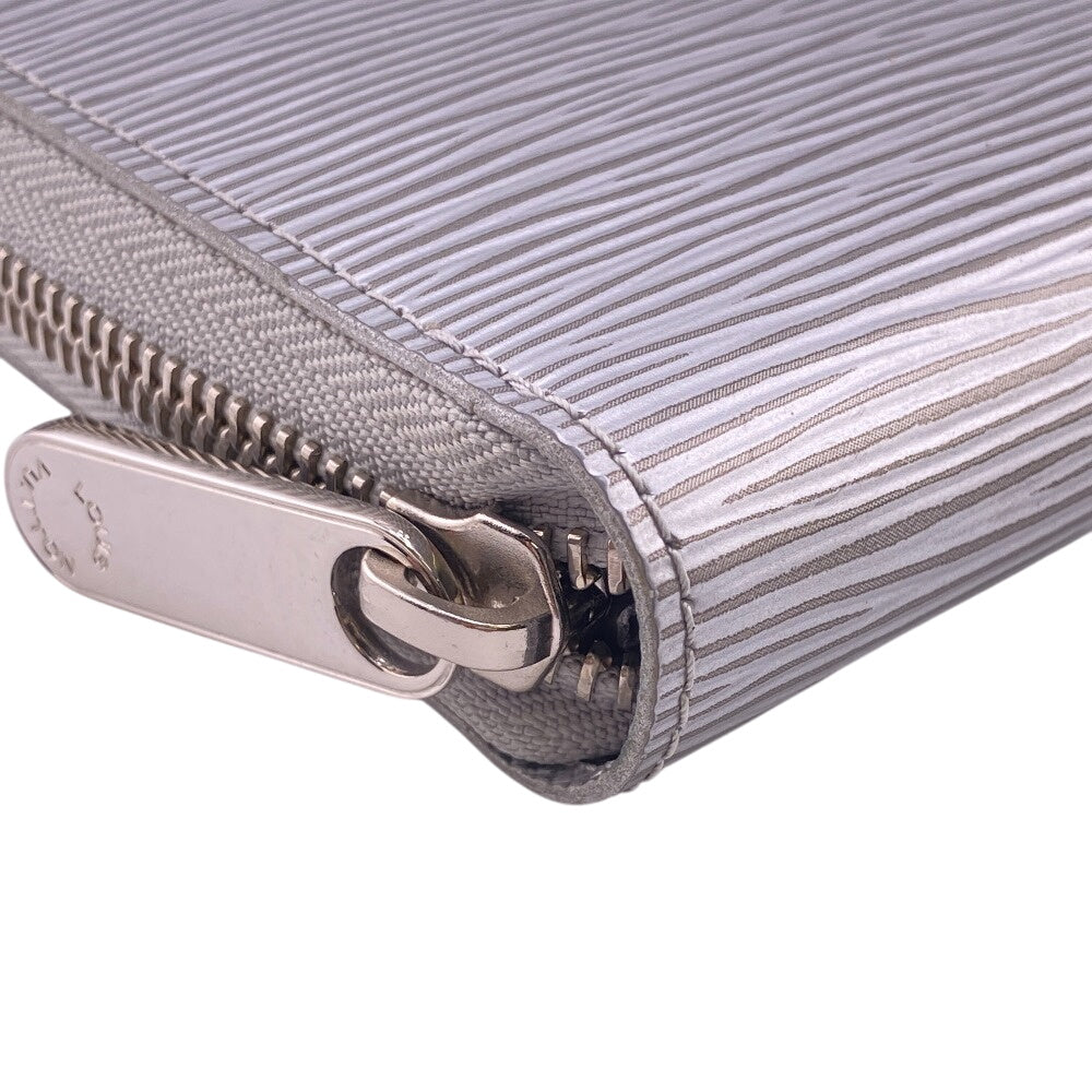 LOUIS VUITTON Long Wallet Purse M82794 Epi Silver Epi Zippy wallet Women