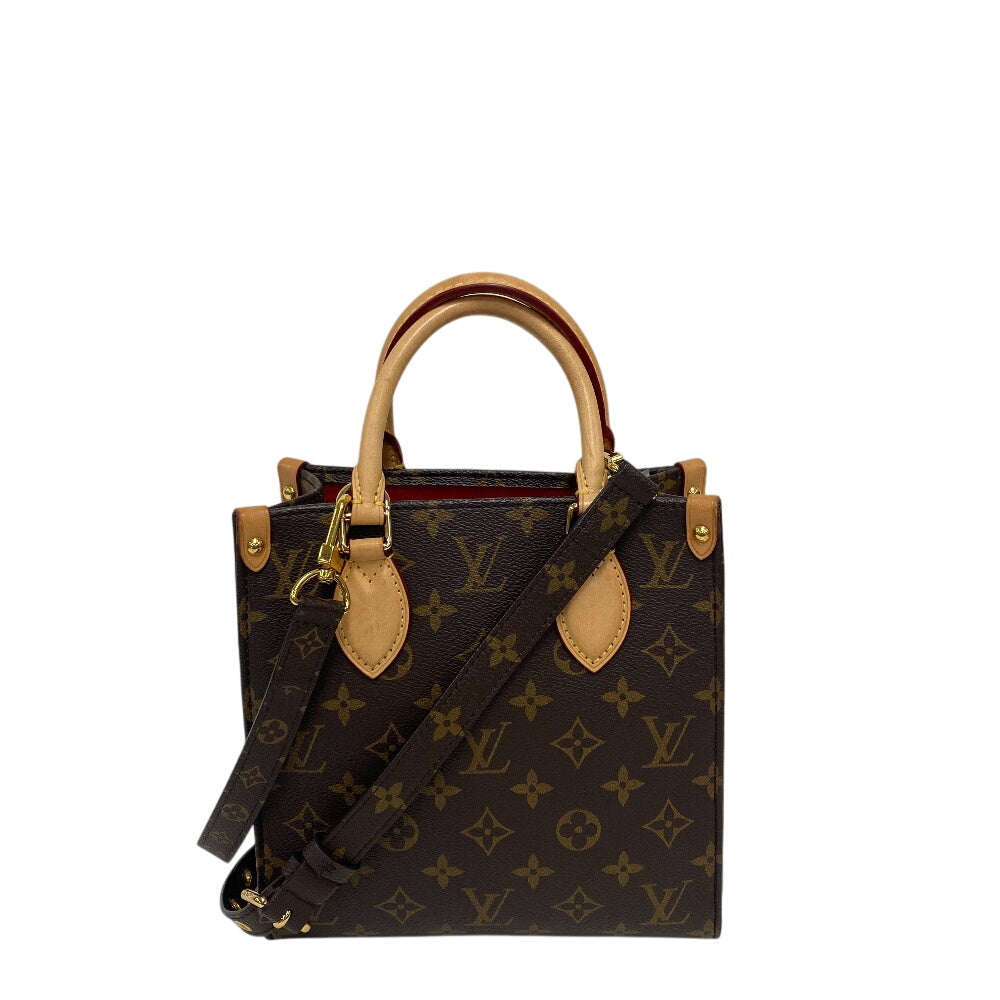 LOUIS VUITTON Shoulder Bag M45847 leather Brown 2way handbag Monogram Sac PlatBB Women