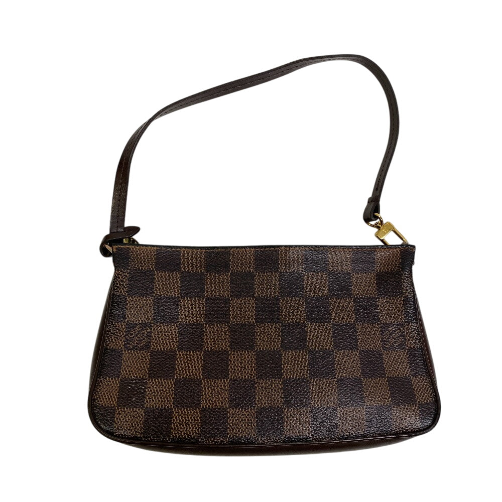 LOUIS VUITTON Pouch N51983 leather Brown Pouches, handbags, accessory cases Damier Navona Women