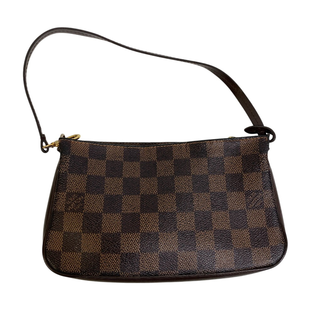 LOUIS VUITTON Pouch N51983 leather Brown Pouches, handbags, accessory cases Damier Navona Women