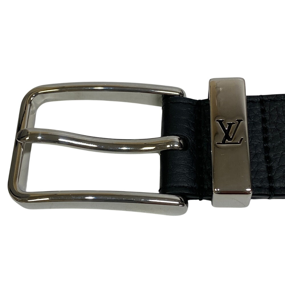LOUIS VUITTON belt M8202U Taiga black Taiga Ponneuf 35MM mens JJ3293