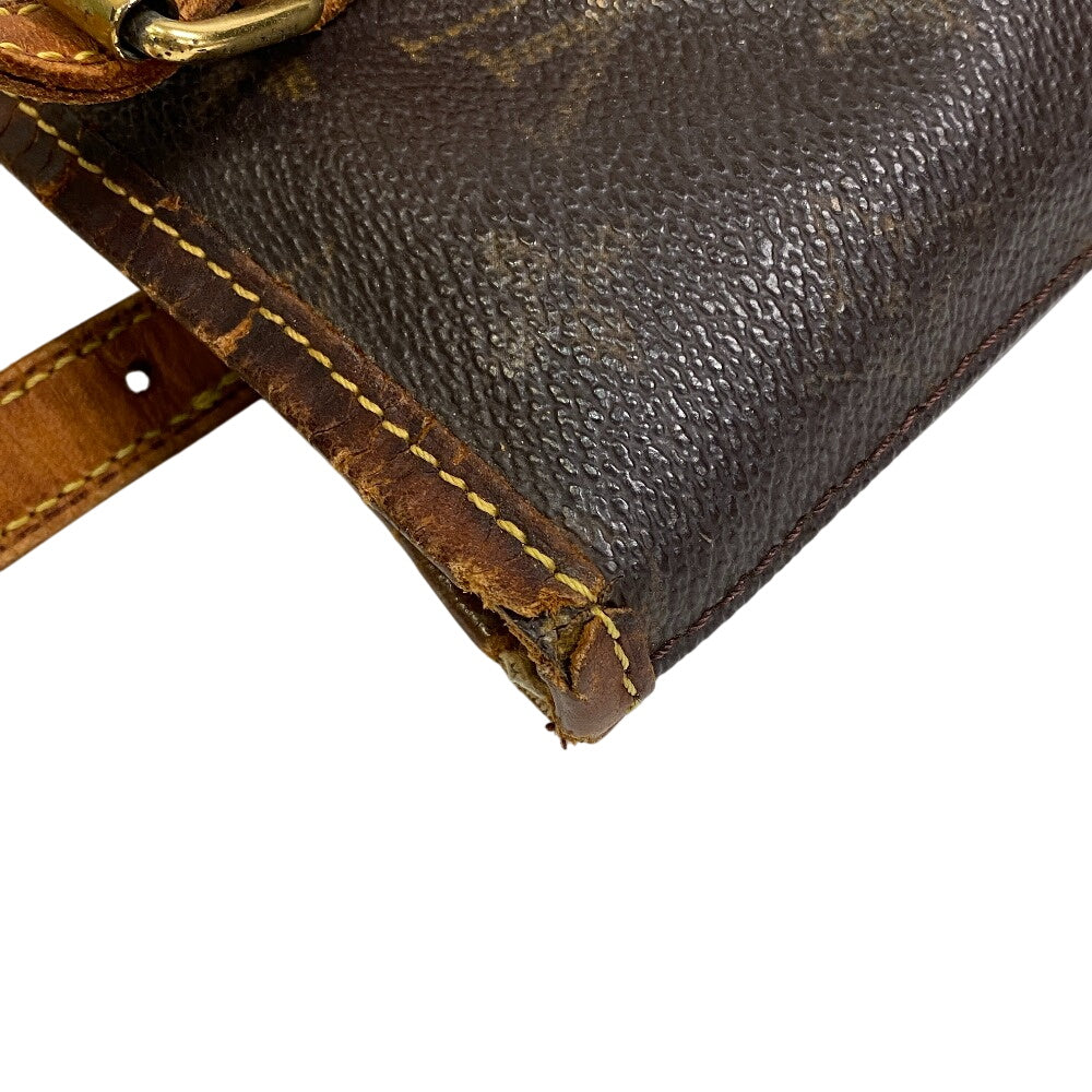 LOUIS VUITTON Tote Bag M42238 leather Brown Monogram BucketPM