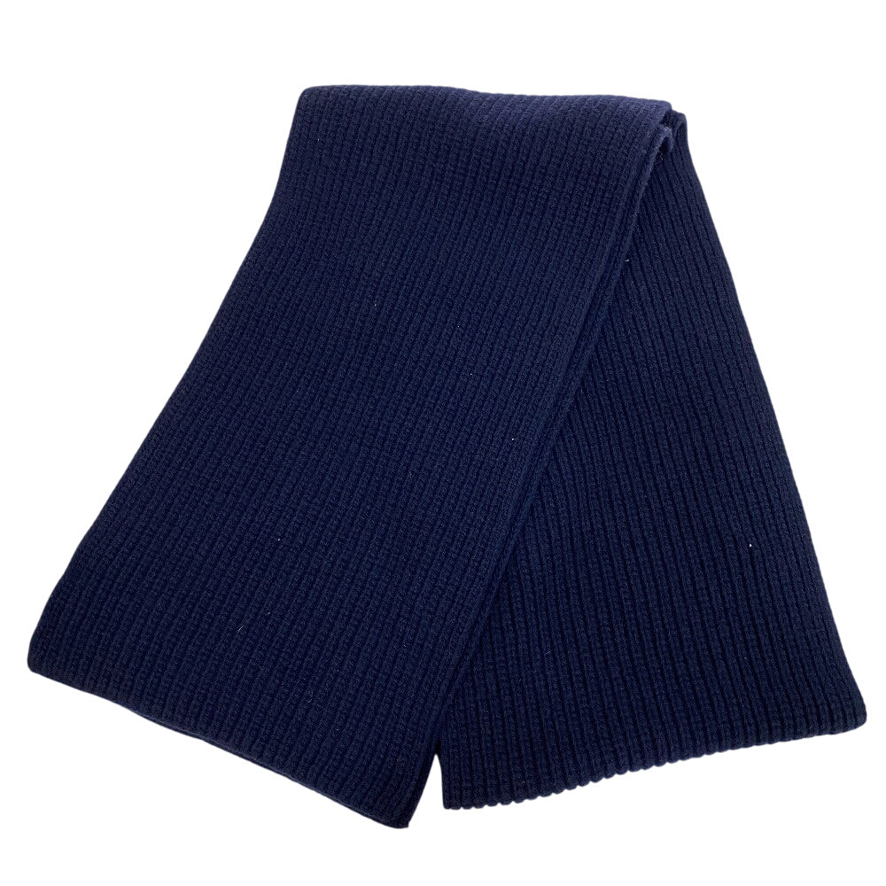 CELINE Scarf wool Navy Logo point wool scarf Women(Unisex)