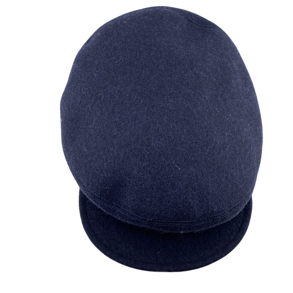 HERMES Casquette wool Navy Saint-Malo Newsboy Cap