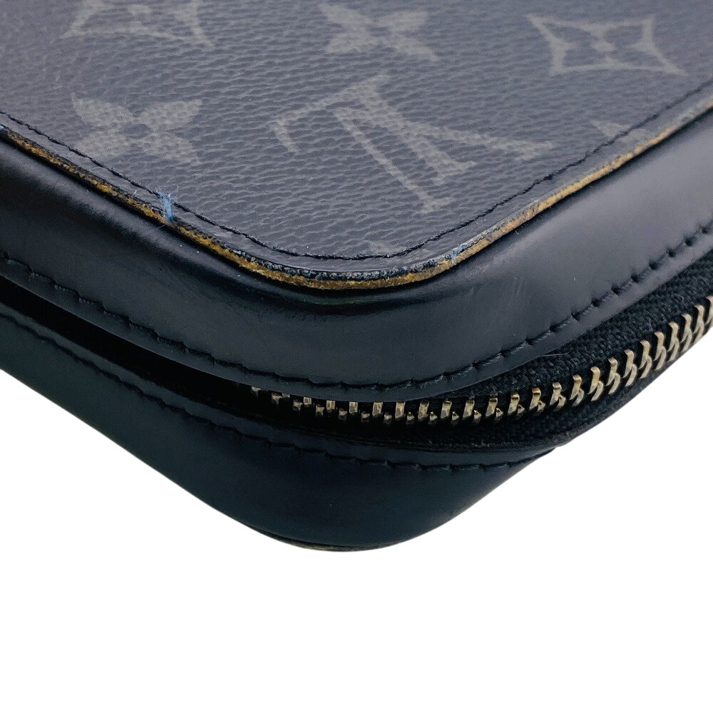 LOUIS VUITTON Long Wallet Purse M61698 Monogram Eclipse black Monogram Eclipse Zippy XL