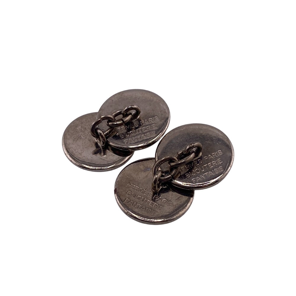 HERMES cuffs Silver925 Silver Cufflinks Cufflinks Serie mens