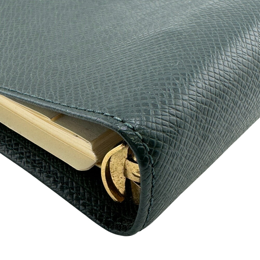 LOUIS VUITTON Notebook cover R20705 leather green Taiga Epithea Agenda GM mens