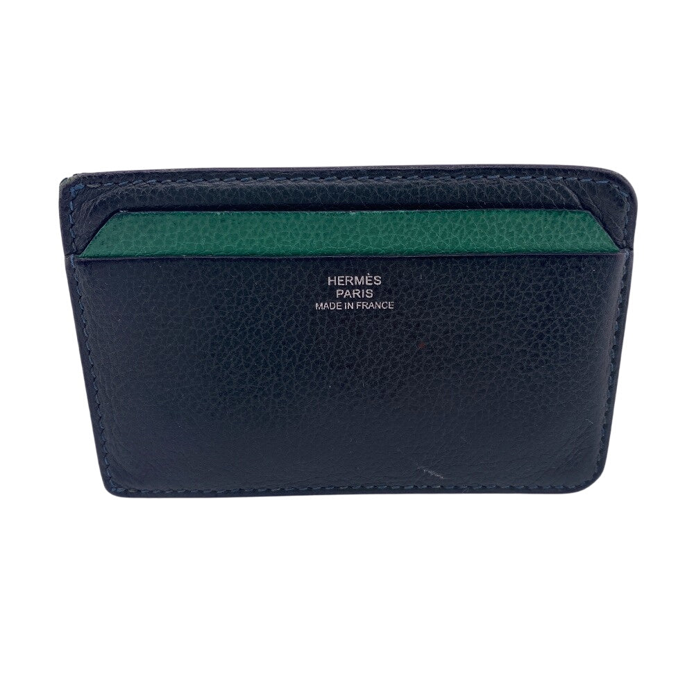 HERMES Card Case 4CC leather Car key Card Case Card Case City mens