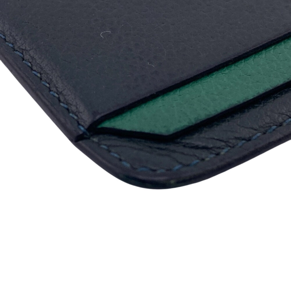 HERMES Card Case 4CC leather Car key Card Case Card Case City mens